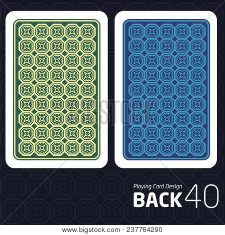 Game Card Back Abstract Pattern Background Underside