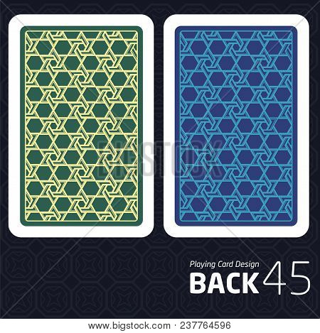 Game Card Back Abstract Pattern Background Underside