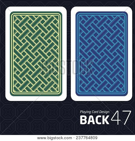 Game Card Back Abstract Pattern Background Underside