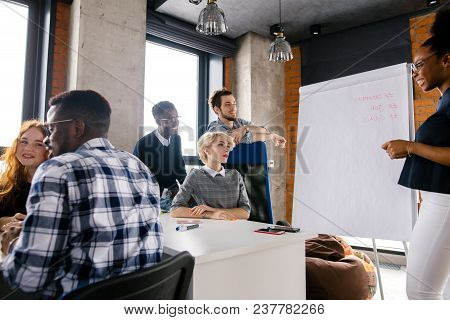 Mental Tarining For Office Workers In Meeting Room