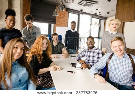 Diverse People With Different Nationalities And Appearance United In One Business Team