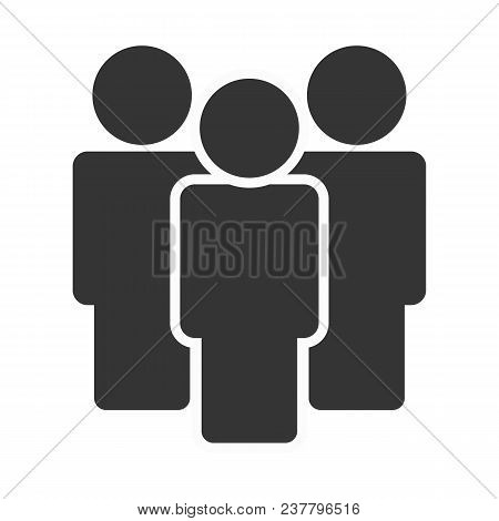 People Vector Icon On White Background Eps10.