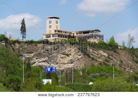 Barrandov Terraces Funkcionalism Buildings In Prague, Czech Republic
