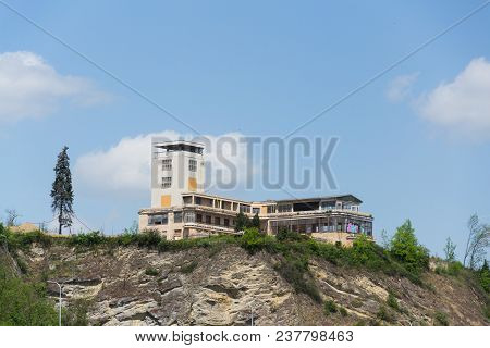 Barrandov Terraces Funkcionalism Buildings In Prague, Czech Republic