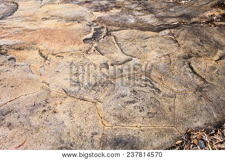 View Of The Forty Meters High Cliff And Its Basalt Lava Columns Of Hexagonal Pattern, At Swan Rocks,