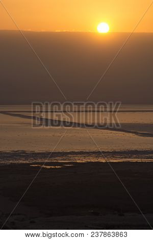 Lowest Salty Lake In World Below Sea Level Dead Sea, Full Of Minerals Near Luxury Vacation Resort Ei