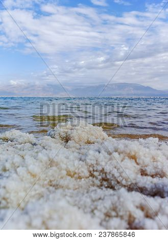 Lowest Salty Lake In World Below Sea Level Dead Sea, Full Of Minerals Near Luxury Vacation Resort Ei