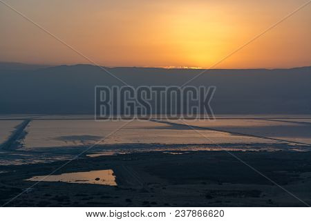Lowest Salty Lake In World Below Sea Level Dead Sea, Full Of Minerals Near Luxury Vacation Resort Ei