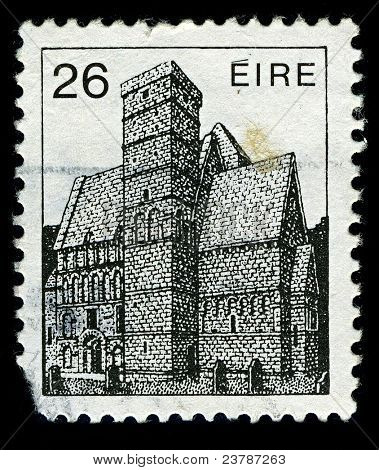 IRELAND-CIRCA 1982: A stamp printed in IRELAND shows image of  Rock of Cashel, also known as Cashel of the Kings and St. Patrick's Rock, is a historic site in Ireland's province of Munster, circa 1982.