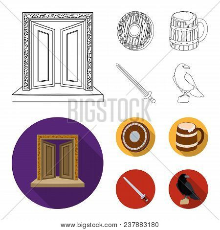 A Gate To The Treasure, A Shield For Protection, A Mug With A Bra, A Sword. Vikings Set Collection I