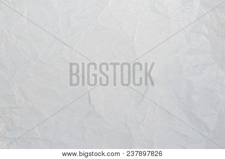Paper Crumpled Texture. White Paper Sheet, To Write Your Text On A Background Of Crumpled Texture