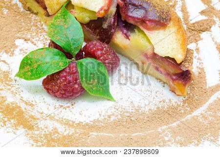Apple Pie With Red Raspberry, Clafoutis Fruit Pie