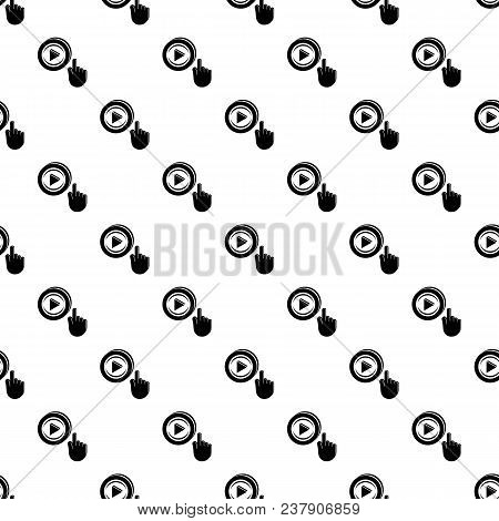 Play Video Pattern Vector Seamless Repeating For Any Web Design