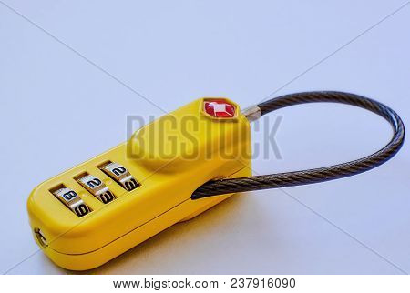 Key Ring Dial Lock In The Form Of A Gas Station