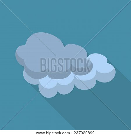 Cloud Icon. Flat Illustration Of Cloud Vector Icon For Web