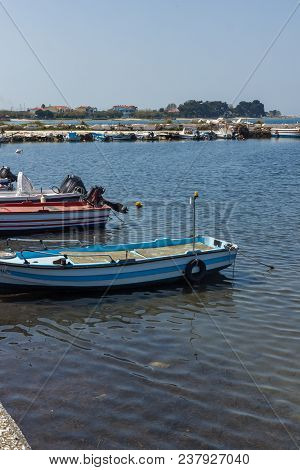 Thassos, Greece - April 5, 2016: Port Of Skala Rachoniou, Thassos Island, East Macedonia And Thrace,