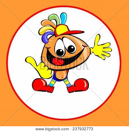 Jellybean. Funny Dummy Cartoon. Fairy Tale Character. Invite Confectionery. Slime .
