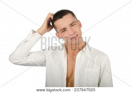 Young Attractive Guy Thinks. Possible Choice. Difficult Choice. Young Attractive Guy Thinks. Busines