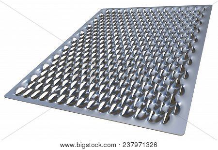 Slip Resistant Surface Isolated On White. 3d Rendering