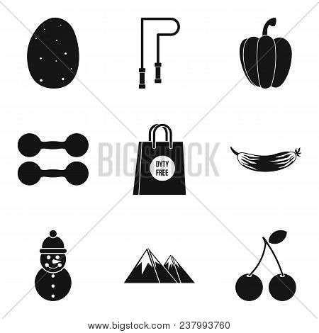Feel Good Icons Set. Simple Set Of 9 Feel Good Vector Icons For Web Isolated On White Background