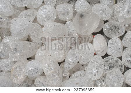 Crystallized Quartz (rock-crystal) Gem Stone As Natural Mineral Rock Specimen