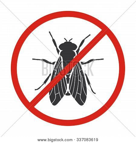 Insect Fly Vector Icon.black Vector Icon Isolated On White Background Insect Fly .