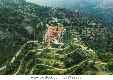Machairas Monastery Dedicated To Virgin Mary Located About 40 Km From Capital Of Cyprus, Nicosia. Ae