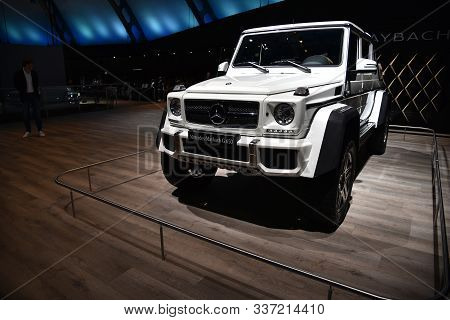 Frankfurt, Germany, September 13-2017: Mercedes-maybach G 650 Landaulet At Iaa 2017