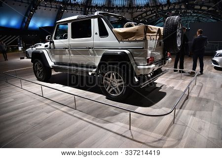 Frankfurt, Germany, September 13-2017: Mercedes-maybach G 650 Landaulet At Iaa 2017