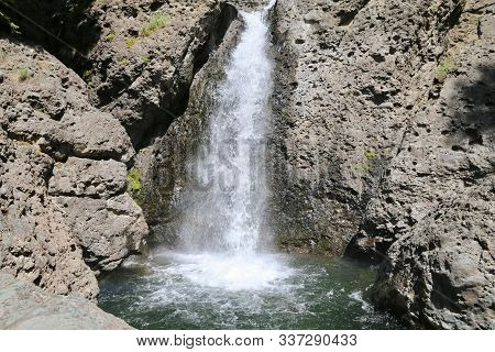 Piedra Falls In San Juan National Forrest In Colorado
