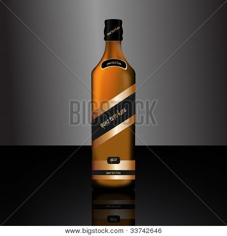 Flaske af alkoholiske drikke