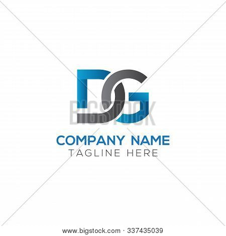 Initial Dg Letter Logo With Creative Modern Business Typography Vector Template. Creative Abstract L