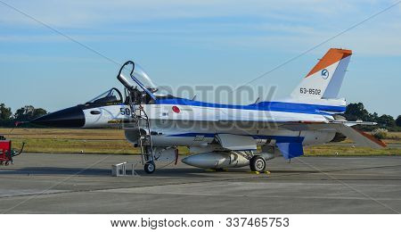 Military Aircraft For Display In Gifu Air Base