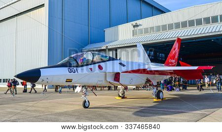 Military Aircraft For Display In Gifu Air Base