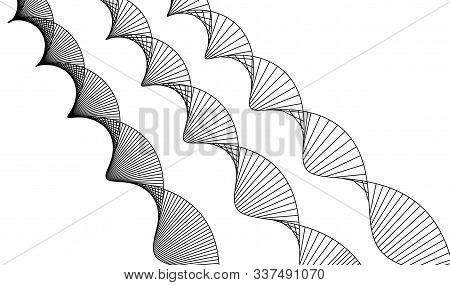 Dna Structure. Deoxyribonucleic Acid. Vector Illustration On White