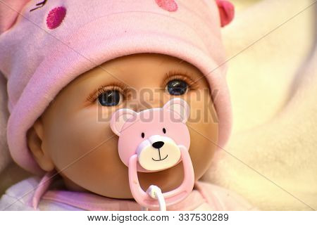 The Doll Is Like A Living Girl. Modern Beautiful Doll Face.