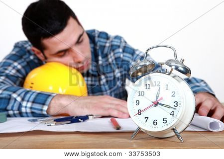 Workers napping