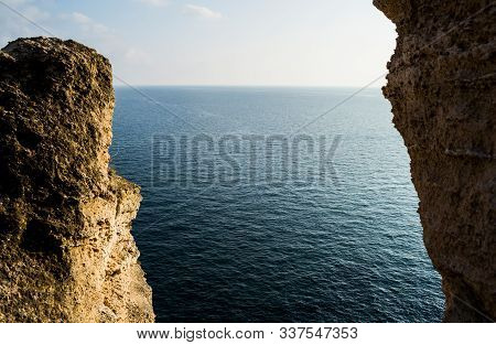 Cape Caliacra Is A Nature Monument In Bulgarian Dobrogea (quadrilateral), Comprising A Medieval Fort