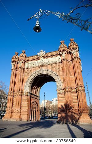 เดลอาร์โก้แต่บาร์เซโลนา Triumph อาร์ค Arc de Triomf