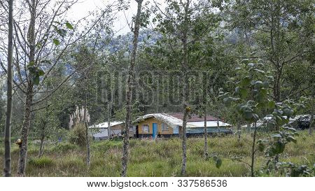 Laguna De La Cocha, Colombia - February 9th, 2019: Country Side View