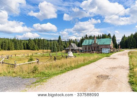 Jakuszyce, Poland - September 11, 2019: Summer View Of Building Of Orle Shelter In Polish Jizera Mou