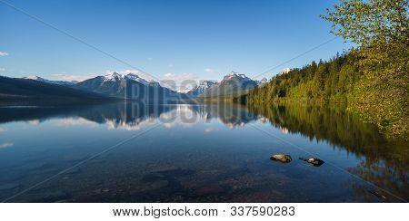 Lake Mcdonald In Glacier National Park, Montana