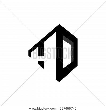 Hd Logo H D Initial Letter Design Vector Graphic Concept Illustrations