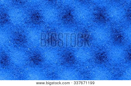 Blue Abstract Plastic Background. Childrens Mattresses Foam Or Foam Inside The Shock Proof Laptop Ca