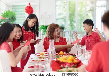 Chinese New Year Family Celebration.
