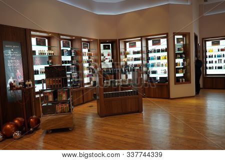 Dubai Uae December 2019 Molton Brown Beauty Products On Display In A Shop In A Mall. Molton Brown Ou