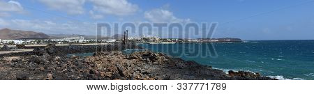 View Of The Beach At Costa Teguise Lanzarote
