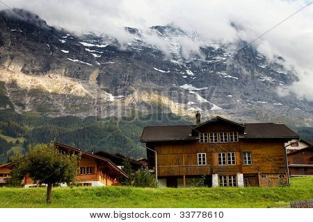 Grindelwald Dorf im Berner Oberland, Schweiz