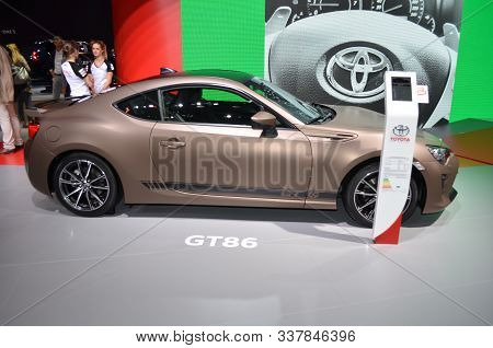 Frankfurt, Germany, September 14-2017: Toyota Gt86 At Iaa 2017