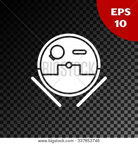 White Robot Vacuum Vector Photo Free Trial Bigstock